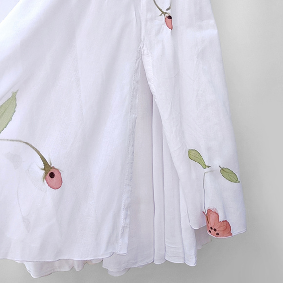 Vintage Hand Made Layered Modest Maxi Skirt M - Picture 4 of 8